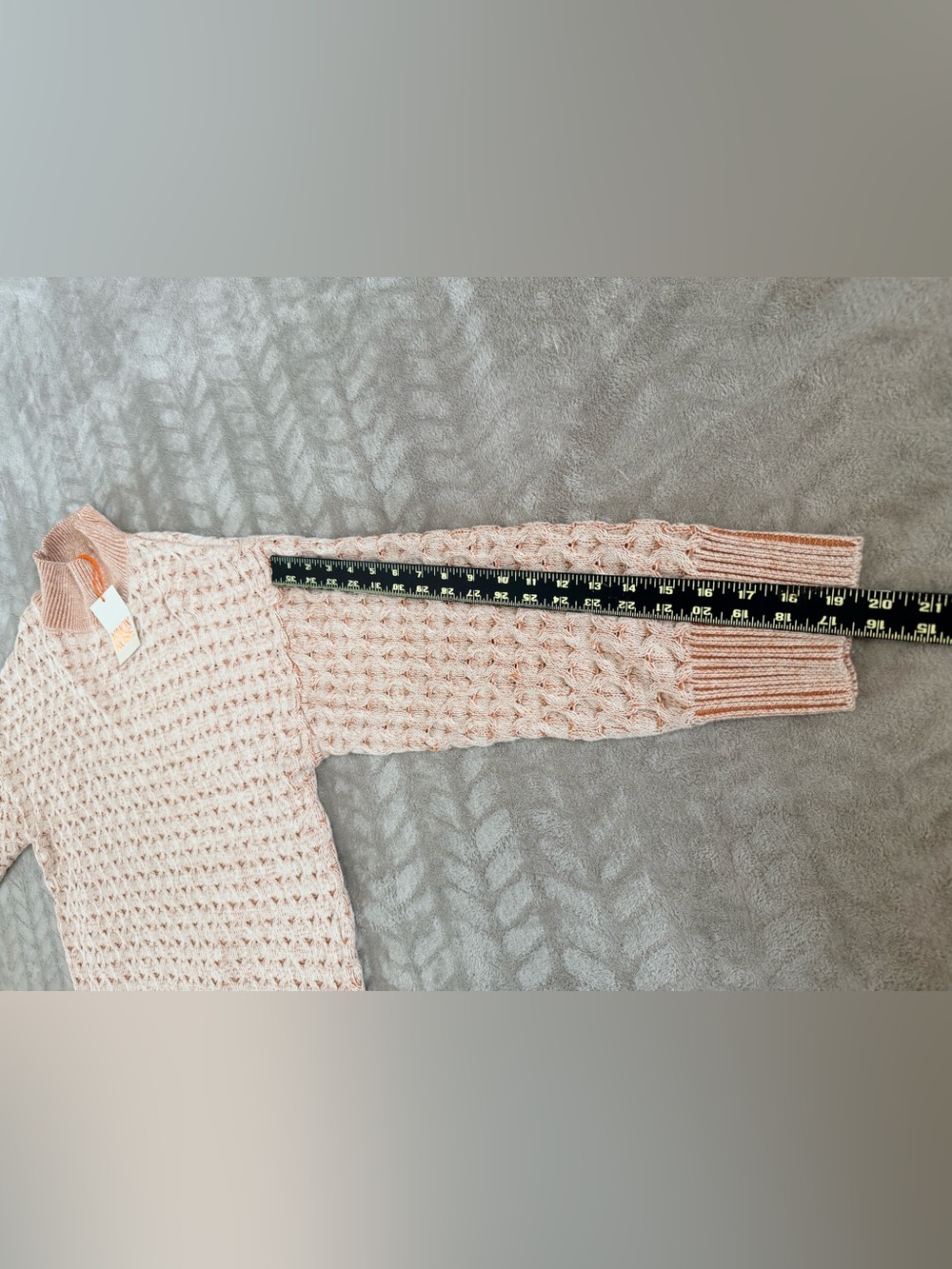 Knox Rose NWT Chunky Honeycomb Knit‎ Mock-Neck Oversized Cozy Minimalist Sweater - Picture 4 of 7